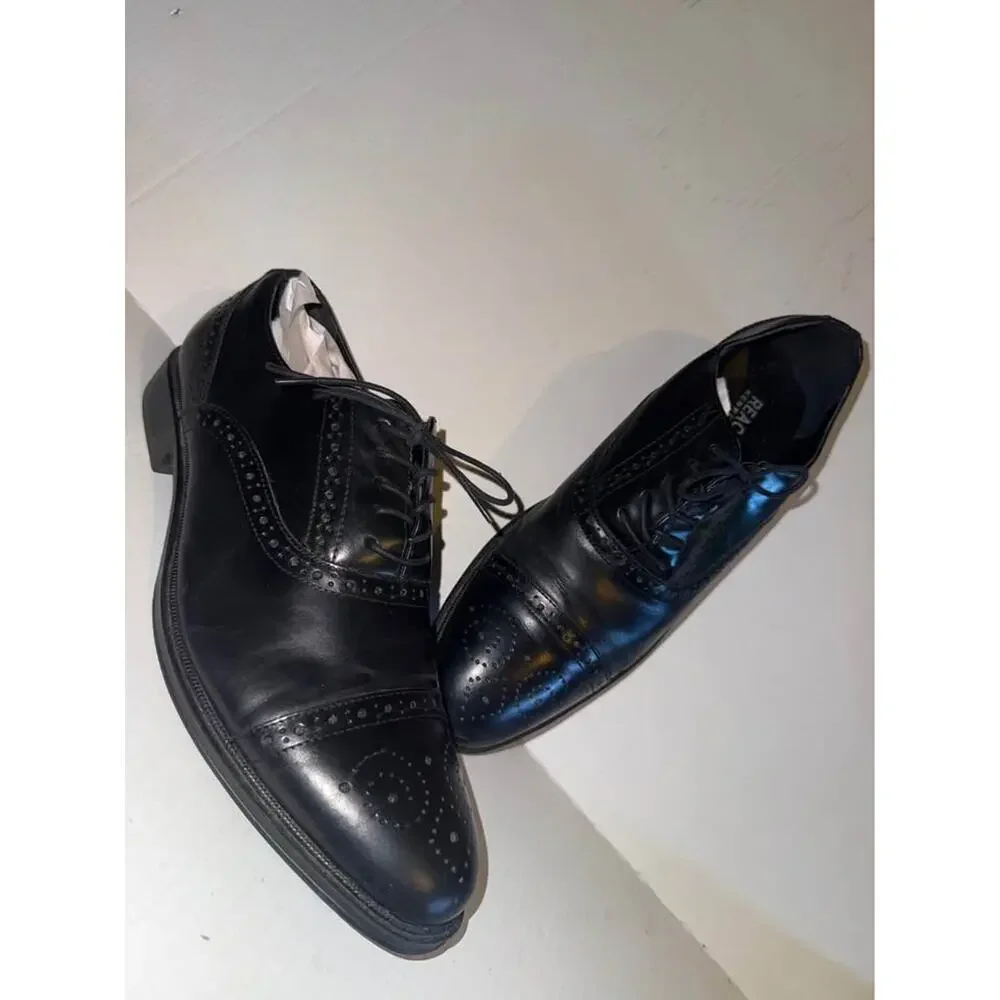 Reaction Kenneth Cole Men's Oxford Black Dress Shoes Size 9.5 No Box